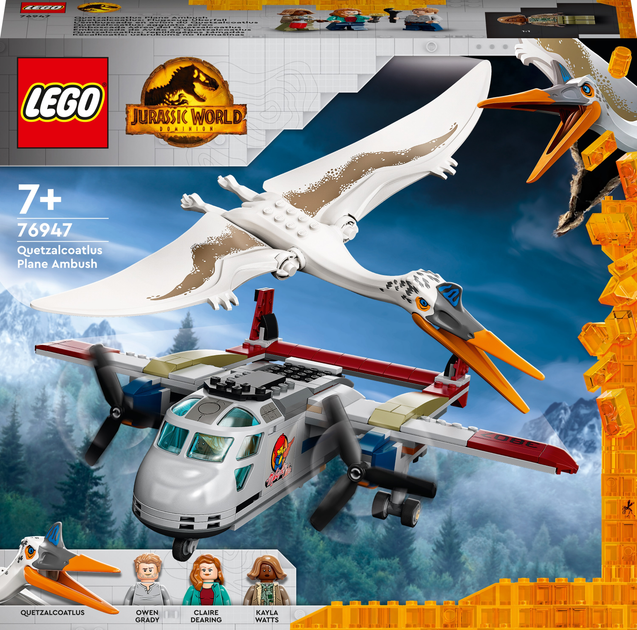 Zestaw klocków LEGO Jurassic World Kecalkoatl: zasadzka z samolotem 306 elementów (76947) - obraz 1