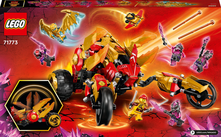 Zestaw klocków LEGO Ninjago Buggy Kai Złoty smok 624 elementy (71773) - obraz 10