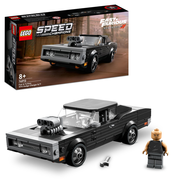 Zestaw klocków LEGO Speed Champions Fast & Furious 1970 Dodge Charger R/T 345 elementów (76912) - obraz 2