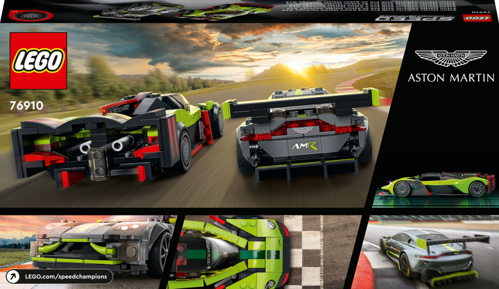Zestaw klocków LEGO Speed Champions Aston Martin Valkyrie AMR PRO i Aston Martin Vantage GT3 592 elementy (76910) - obraz 7