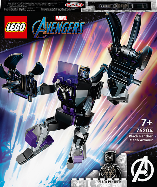 Zestaw klocków LEGO Super Heroes Marvel Czarna Pantera: robot 125 elementów (76204) - obraz 1