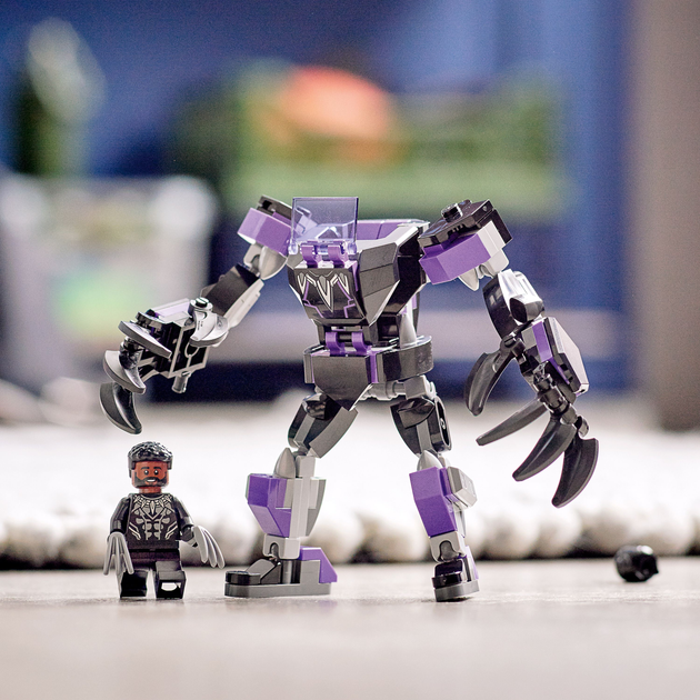 Zestaw klocków LEGO Super Heroes Marvel Czarna Pantera: robot 125 elementów (76204) - obraz 5