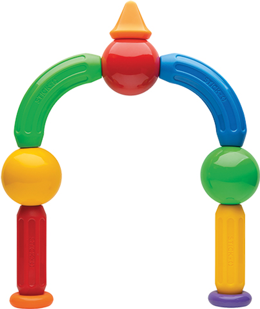 Магнітний конструктор Stick-O Базовий 20 елементів (901002) - зображення 3