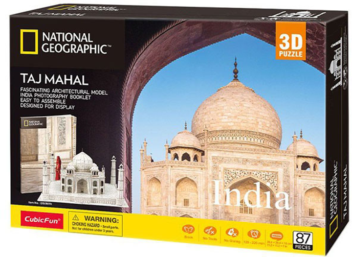 Puzzle 3D CubicFun National Geographic Taj Mahal (DS0981h) (6944588209810) - obraz 1
