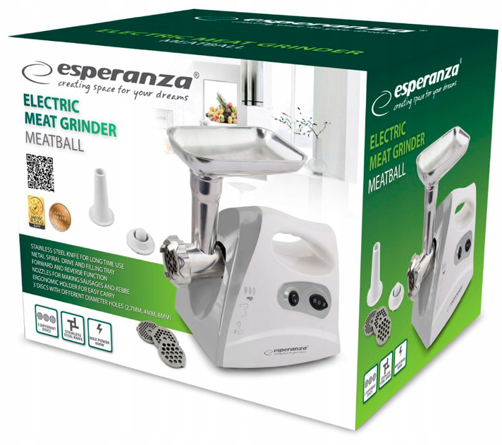 М'ясорубка Esperanza EKM012E - зображення 3
