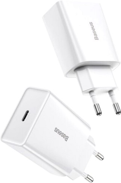 Baseus Speed ​​​​Mini Szybka ładowarka 1C 20W EU biała (CCFS-SN02) - obraz 5
