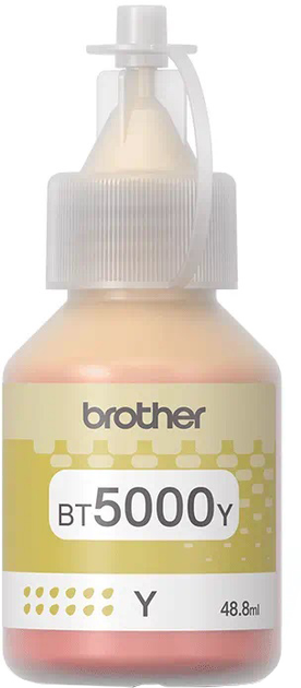 Tusz Brother 5000C 48,8 ml żółty (BT5000Y) - obraz 1