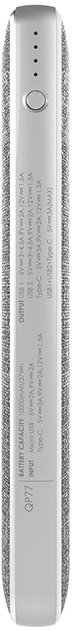 УМБ Silicon Power QP77 10000 mAh Grey (SP10KMAPBKQP770G) - зображення 5