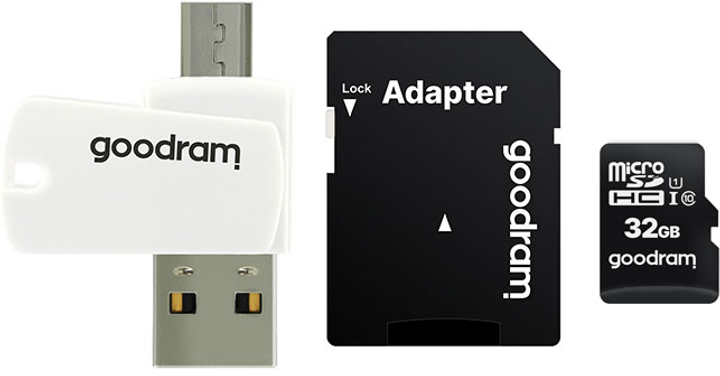 Goodram 32GB Class 10 UHS-I All in One + OTG Reader (M1A4-0320R12) - obraz 1