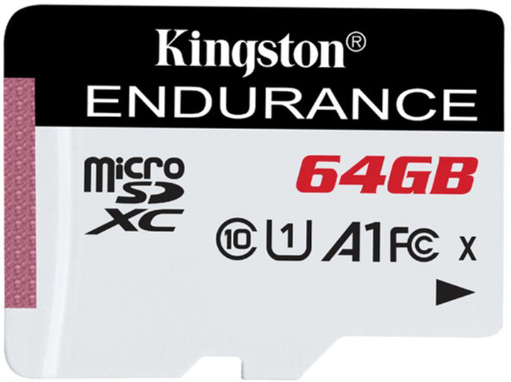 Kingston microSDXC 64GB High Endurance Class 10 UHS-I U1 A1 (SDCE/64GB) - obraz 1