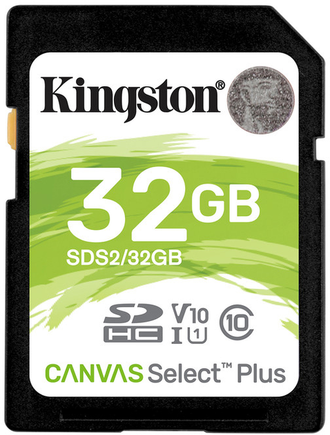 Kingston SDHC 32GB Canvas Select Plus Class 10 UHS-I U1 V10 (SDS2/32GB) - зображення 1