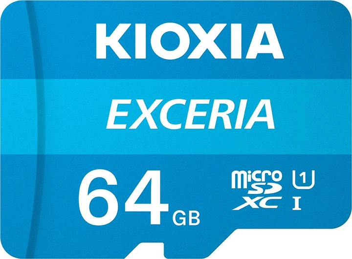 Adapter KIOXIA Exceria microSDXC 64Gb Class 10 UHS-I + SD (LMEX1L064GG2) - obraz 1