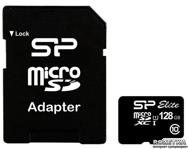 Silicon Power microSDXC 128 GB Class 10 UHS-I Elite + adapter (SP128GBSTXBU1V10SP) - obraz 1