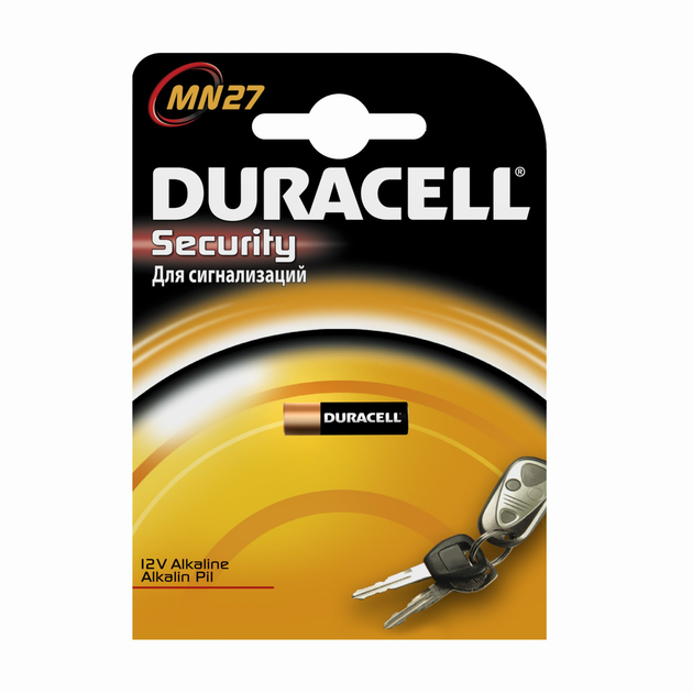 Батарейка Duracell A27 MN27 (5260619) - зображення 1