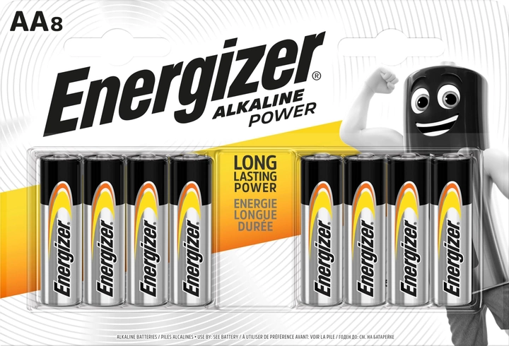 Baterie Energizer AA Alk Power 8 szt. (E300128003) - obraz 1