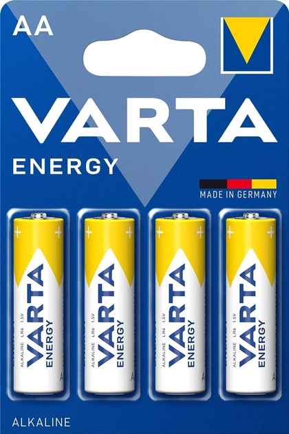Батарейки Varta Energy AA BL 4 (4106229414) - зображення 1