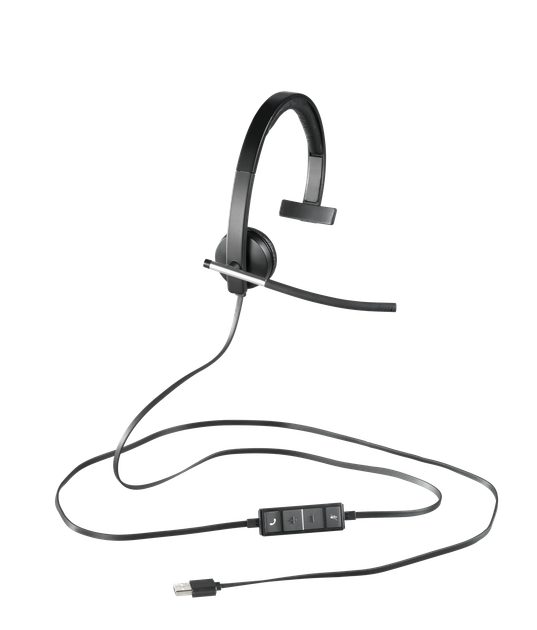 Słuchawki Logitech Corded Mono USB Headset H650e (981-000514) - obraz 1