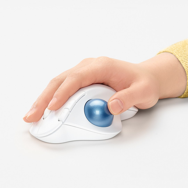 Mysz Logitech Ergo M575 Bluetooth Offwhite (910-005870) - obraz 9