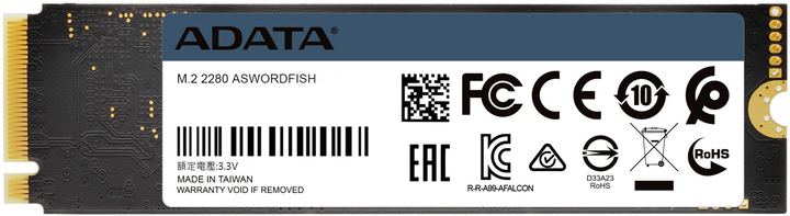 ADATA Swordfish 250GB M.2 2280 PCIe Gen3x4 3D NAND TLC (ASWORDFISH-250G-C) - зображення 5