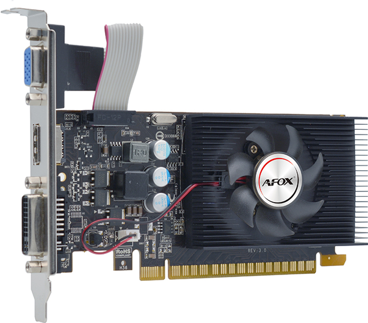 AFOX PCI-Ex GeForce GT240 1GB DDR3 (128bit) (550/2000) (DVI, VGA, HDMI) (AF240-1024D3L2) - зображення 2