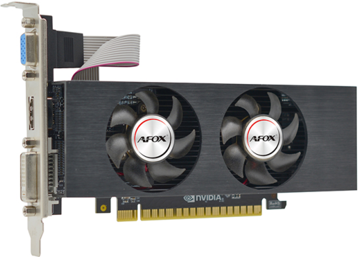 Відеокарта AFOX PCI-Ex GeForce GTX 750 4GB GDDR5 (128bit) (1020/5000) (DVI, VGA, HDMI) (AF750-4096D5L4-V2) - зображення 3