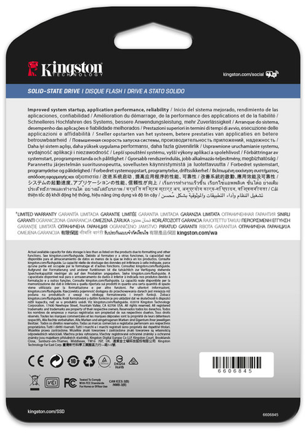 Dysk SSD Kingston DC450R 480GB 2.5" SATAIII 3D TLC (SEDC450R/480G) - obraz 4