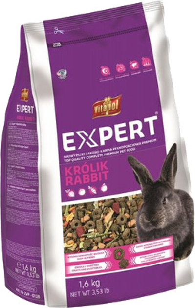Karma dla królików VITAPOL Expert 1.6kg (5904479001283) - obraz 1