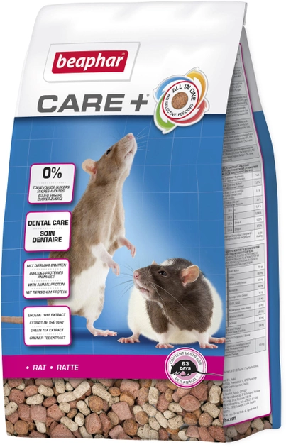 Karma dla szczurów Beaphar Care + Rat 1,5 kg (18406) (8711231184064) - obraz 1