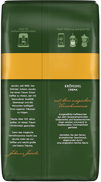 Kawa ziarnista Jacobs Kronung Crema 1 kg (8711000509470) - obraz 2