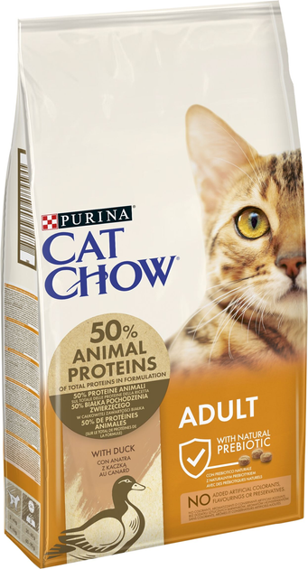 Sucha karma dla kotów PURINA Cat Chow z kaczką 15 kg (7613035394889) - obraz 2