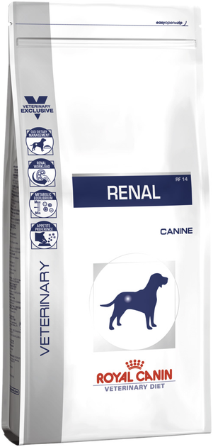 Sucha karma dla psów Royal Canin Vet Renal z nieywdolnością nerek 2kg (3182550710992) (91852) (39160209) - obraz 1