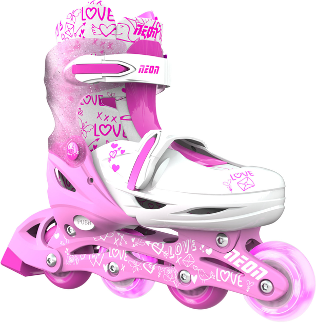 Роликові ковзани Neon Combo Skates Рожеві 34-37 (NT10P4) - зображення 1