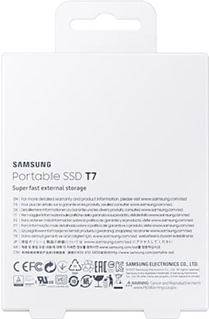 Dysk SSD Samsung Portable T7 2TB USB 3.2 Type-C (MU-PC2T0T/WW) External Grey - obraz 9