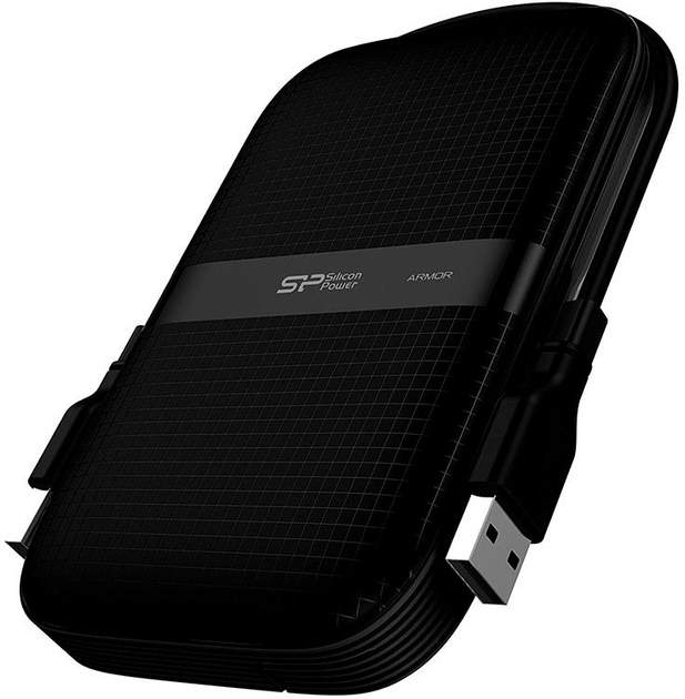 Dysk Twardy Silicon Power Armor A60 1TB SP010TBPHDA60S3A 2.5 USB 3.2 Zewnętrzny Czarny - obraz 2