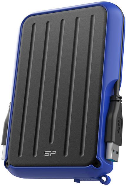 Жорсткий диск Silicon Power Armor A66 1TB SP010TBPHD66SS3B 2.5 USB 3.2 External Blue - зображення 2