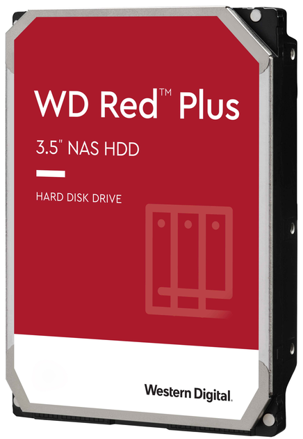 Жорсткий диск Western Digital Red Plus 1TB 5400rpm 64MB WD10EFRX 3.5 SATA III - зображення 1