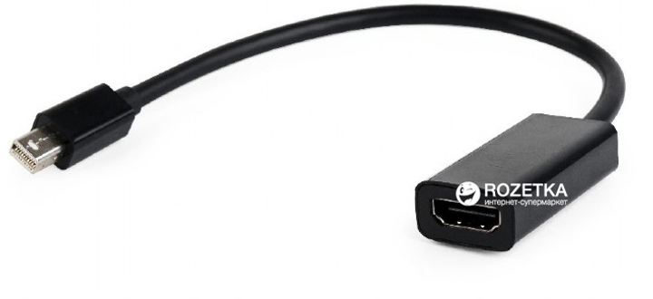 Адаптер Cablexpert mini DisplayPort - HDMI 0.15 м Black (A-mDPM-HDMIF-02) - зображення 1