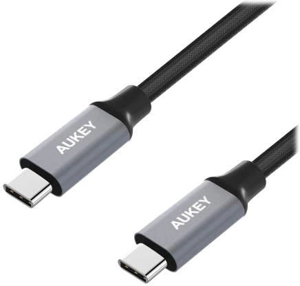 Kabel AUKEY CB-CD5 USB Type-C - USB Type-C 1 m Czarny (LLTS102835) - obraz 2