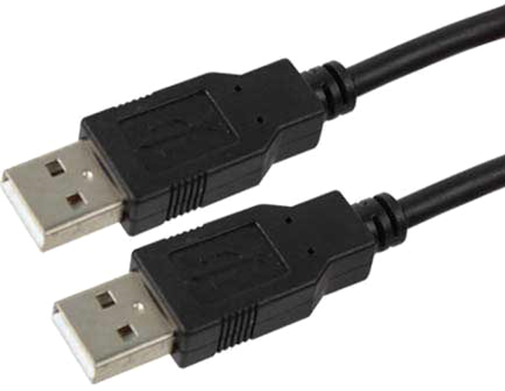 Cablexpert 2 x USB 2.0 Typ-A 1,8 m Czarny (CCP-USB2-AMAM-6) - obraz 1