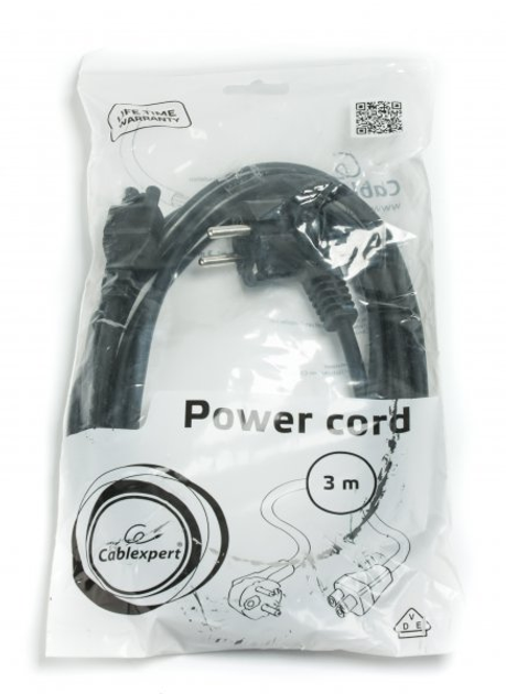 Kabel zasilający Cablexpert PC-186-ML12-3M CEE7/17-C5 3 m - obraz 2