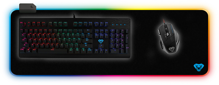 Podkładka pod mysz MEDIA-TECH RGB 80x30,5cm (MT262) - obraz 2