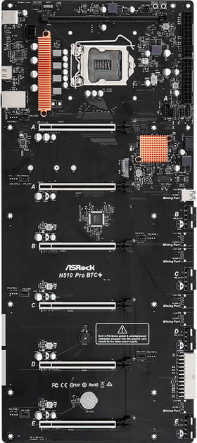 Płyta główna ASRock H510 Pro BTC+ (s1200, Intel H510, PCI-Ex16) - obraz 1