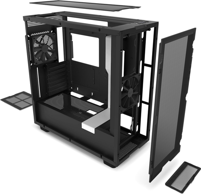 Корпус для ПК NZXT H7 v1 2022 Flow Edition ATX Mid Tower Chassis Black and White (CM-H71FG-01) - зображення 5