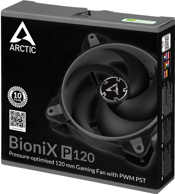 Chłodzenie Arctic BioniX P120 - Szary (ACFAN00168A) - obraz 6