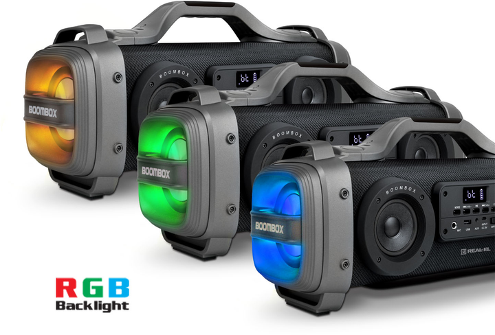 Głośnik przenośny Real-El X-770 Black (EL121600004) - obraz 3