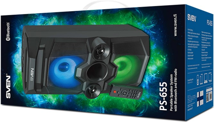 Głośnik przenośny Sven PS-655 Black (00410113) - obraz 10