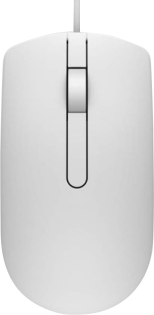 Миша Dell MS116 USB White (570-AAIP) - зображення 1