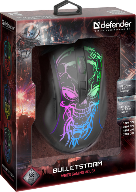 Миша Defender Bulletstorm GM-928 USB Black (4714033529280) - зображення 7