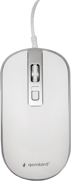 Миша Gembird MUS-4B-06-WS USB White/Grey - зображення 1
