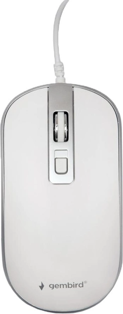 Миша Gembird MUS-4B-06-WS USB White/Grey - зображення 1